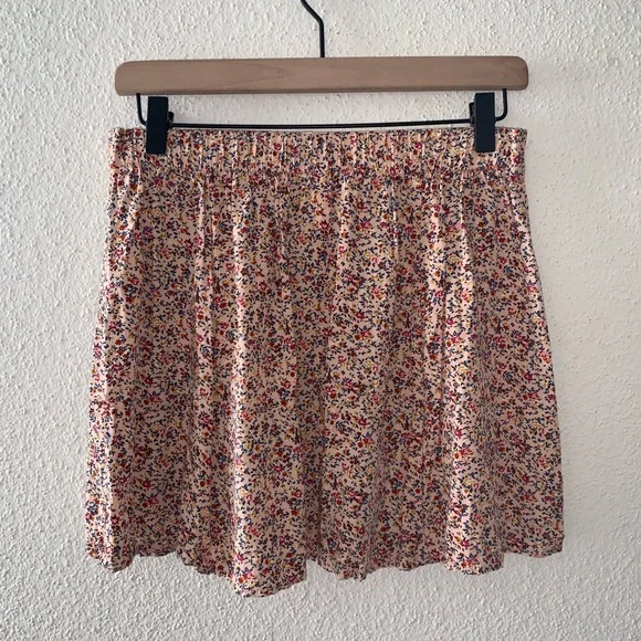 XHILARATION Floral Crop Top Mini Skirt 2pc Set Medium - Picture 10 of 16